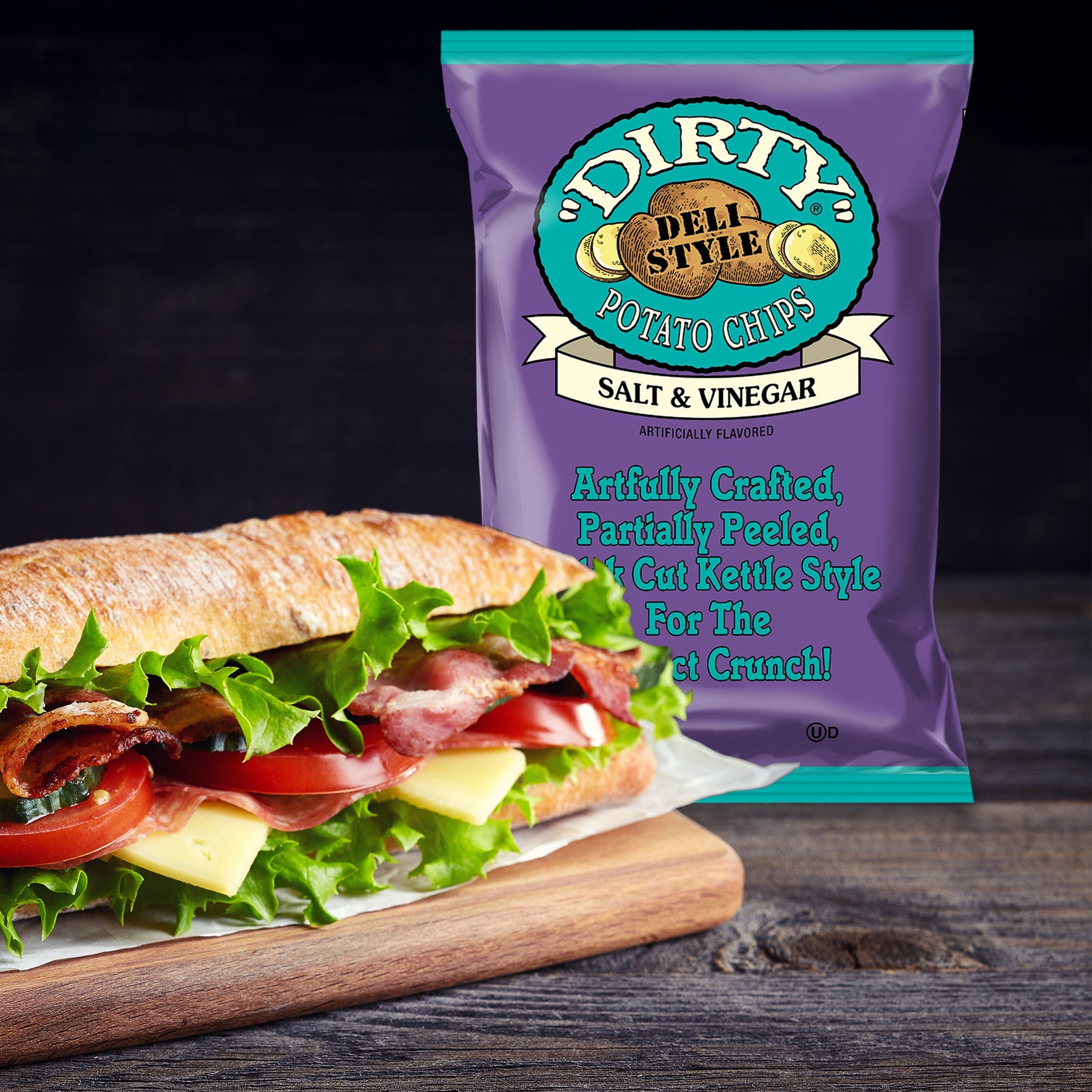 Dirty Kettle Style Potato Chips Salt & Vinegar