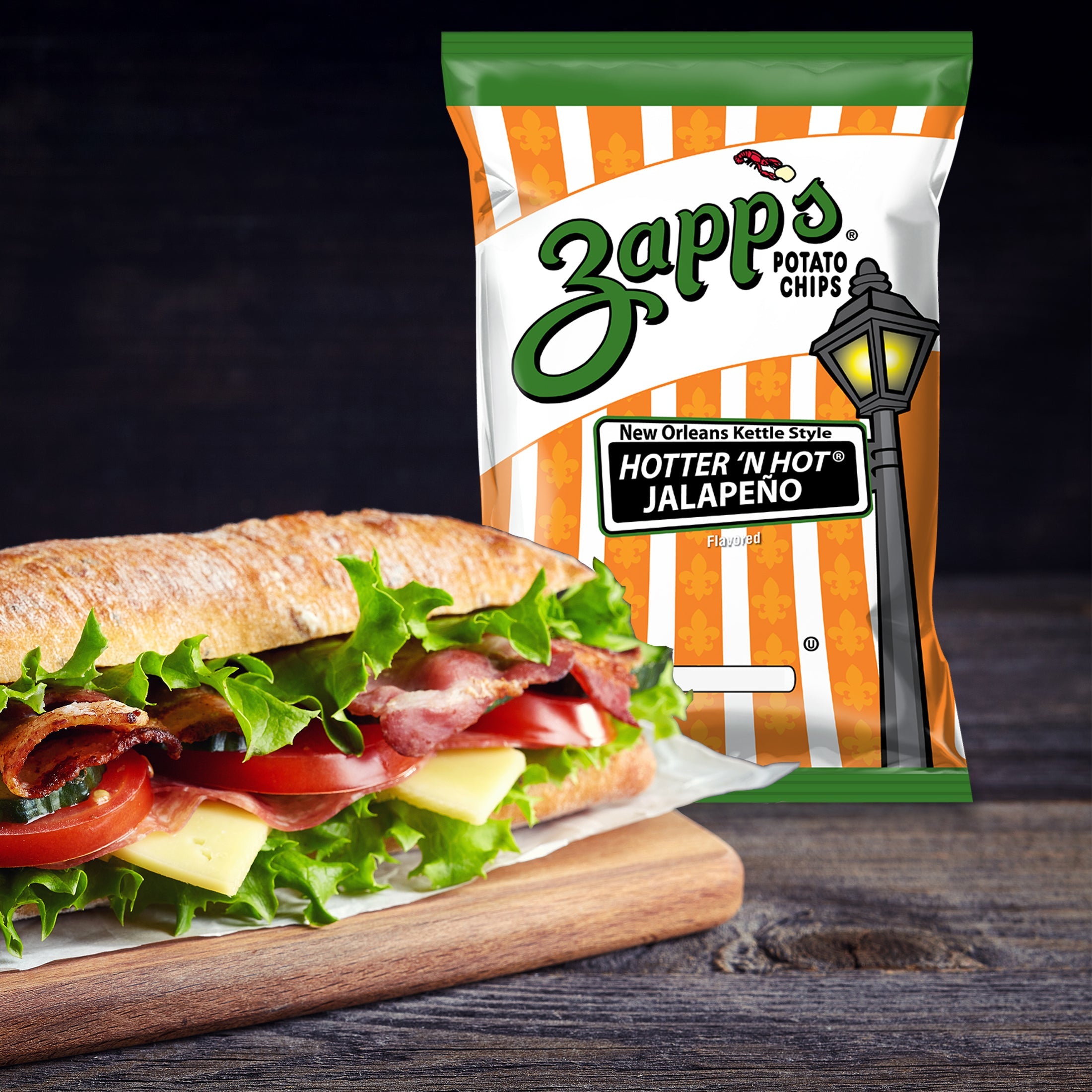Zapp's Kettle Potato Chips Jalapeno