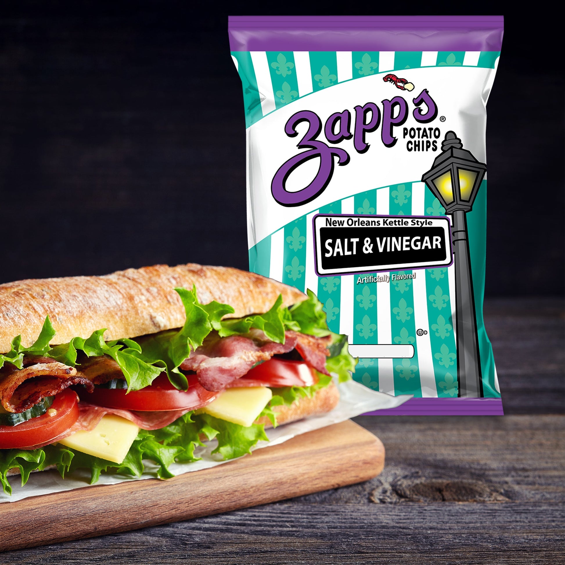Zapp's Kettle Potato Chips Salt & Vinegar