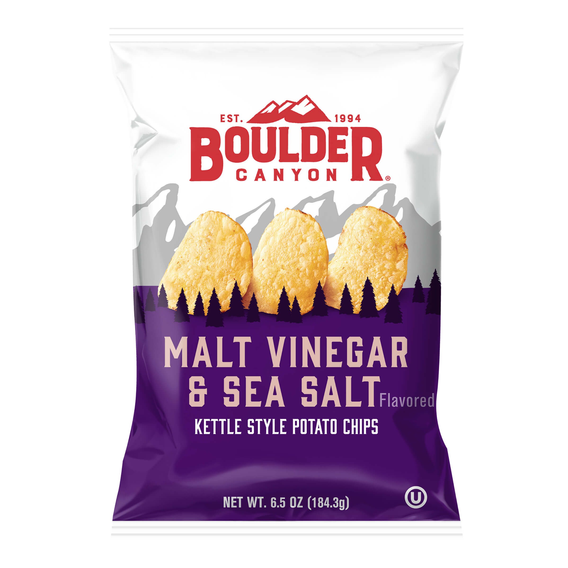 Boulder Canyon Kettle Potato Chips Malt Vinegar & Sea Salt