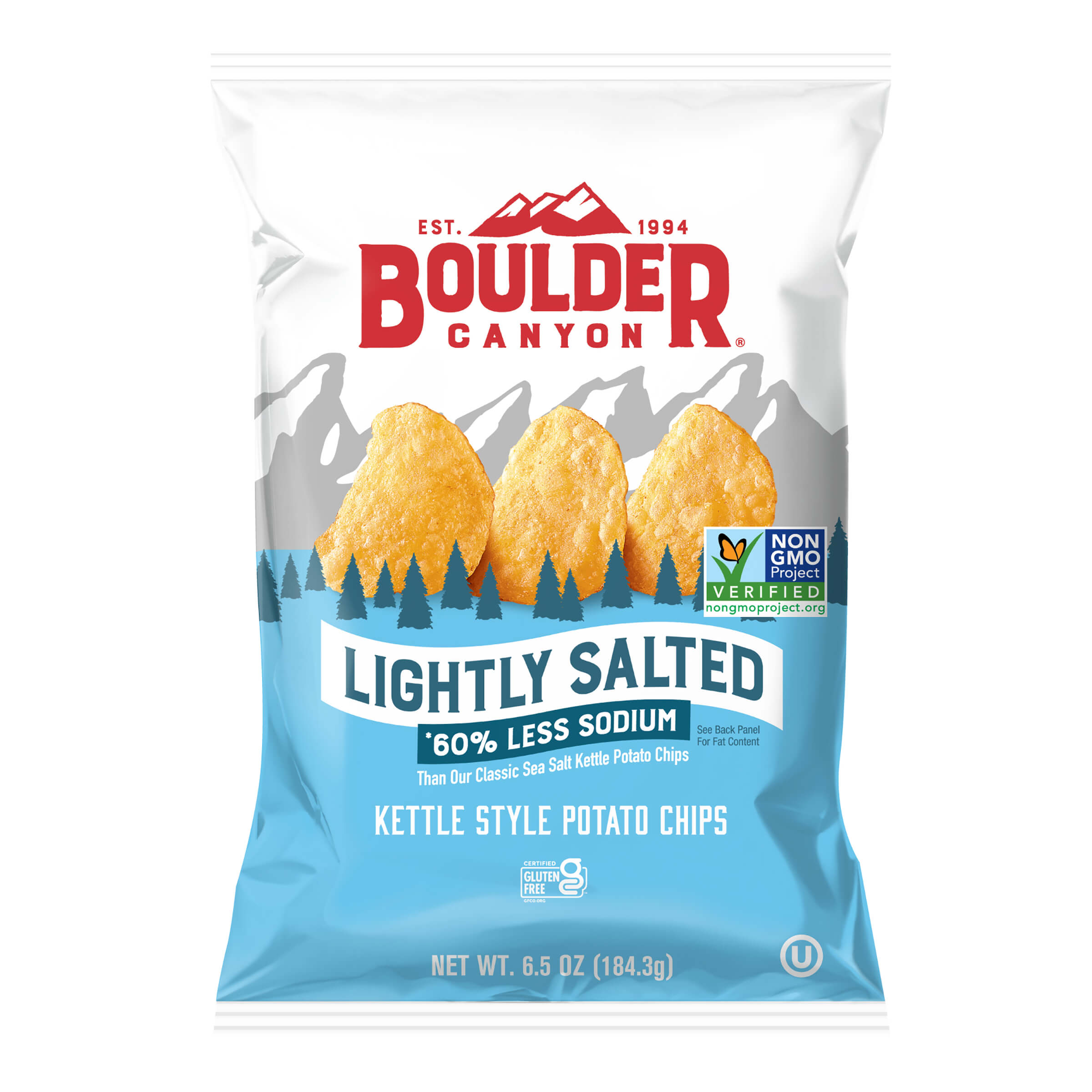 Boulder Canyon Kettle Potato Chips 60% Less Sodium