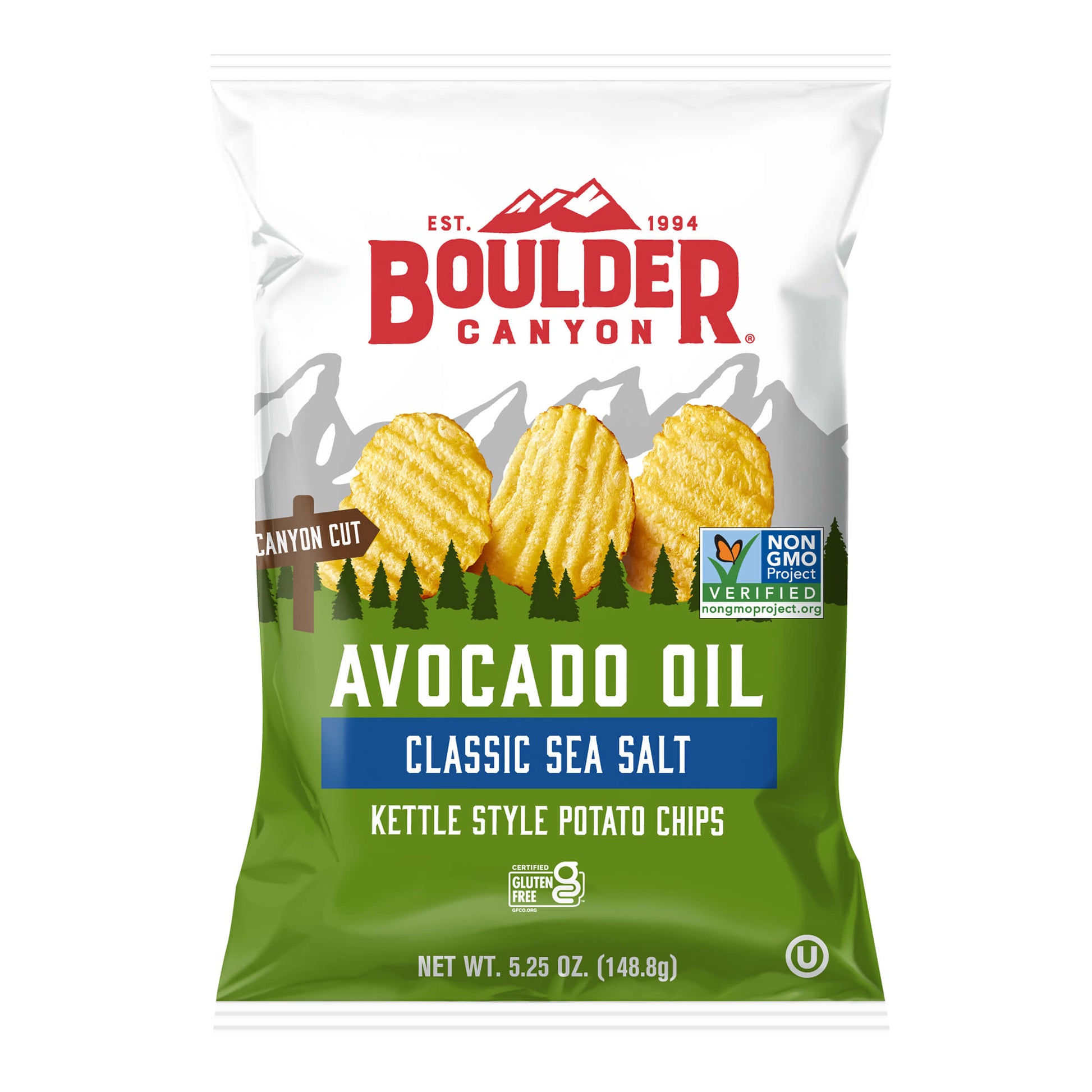Boulder Canyon Kettle Potato Chips Canyon Cut Avocado Oil Sea Salt
