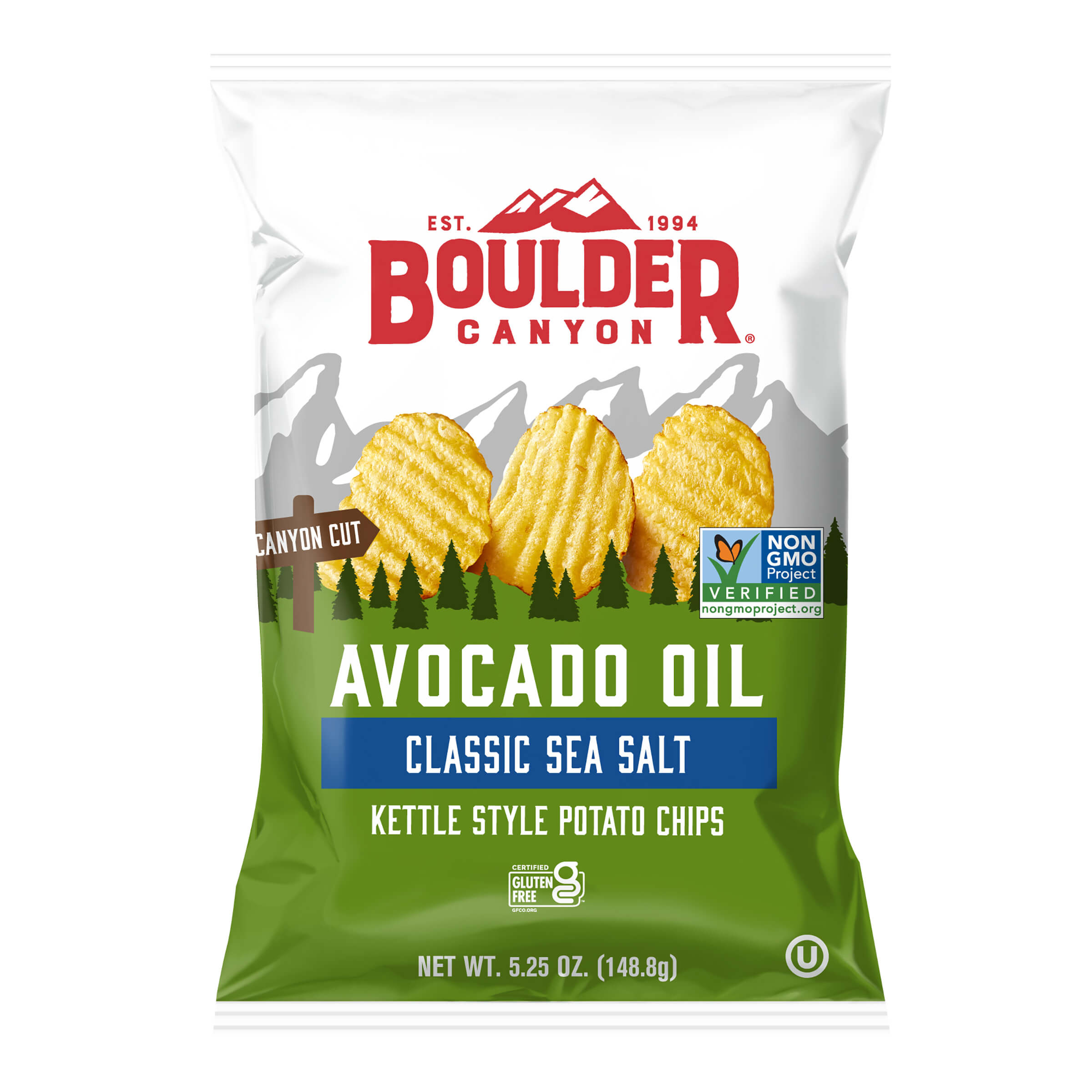 Boulder Canyon Kettle Potato Chips Canyon Cut Avocado Oil Sea Salt