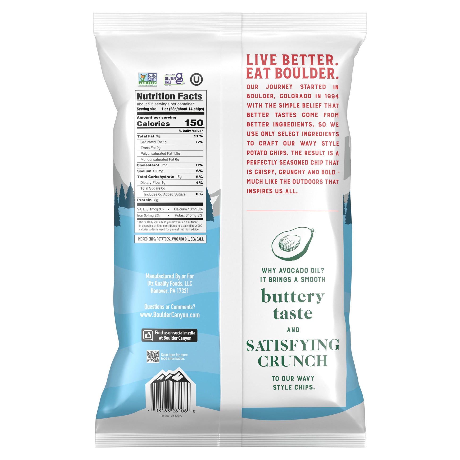 Boulder Canyon Wavy Sea Salt Potato Chips