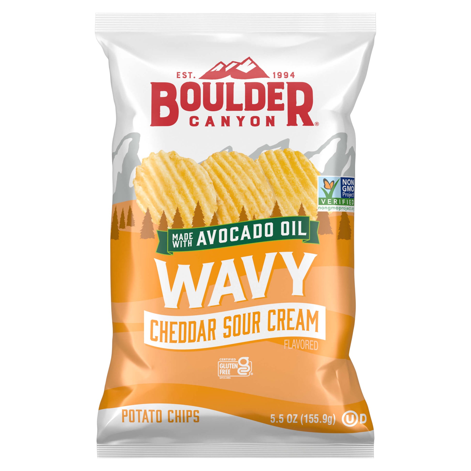 Boulder Canyon Wavy Cheddar Sour Cream Potato Chips