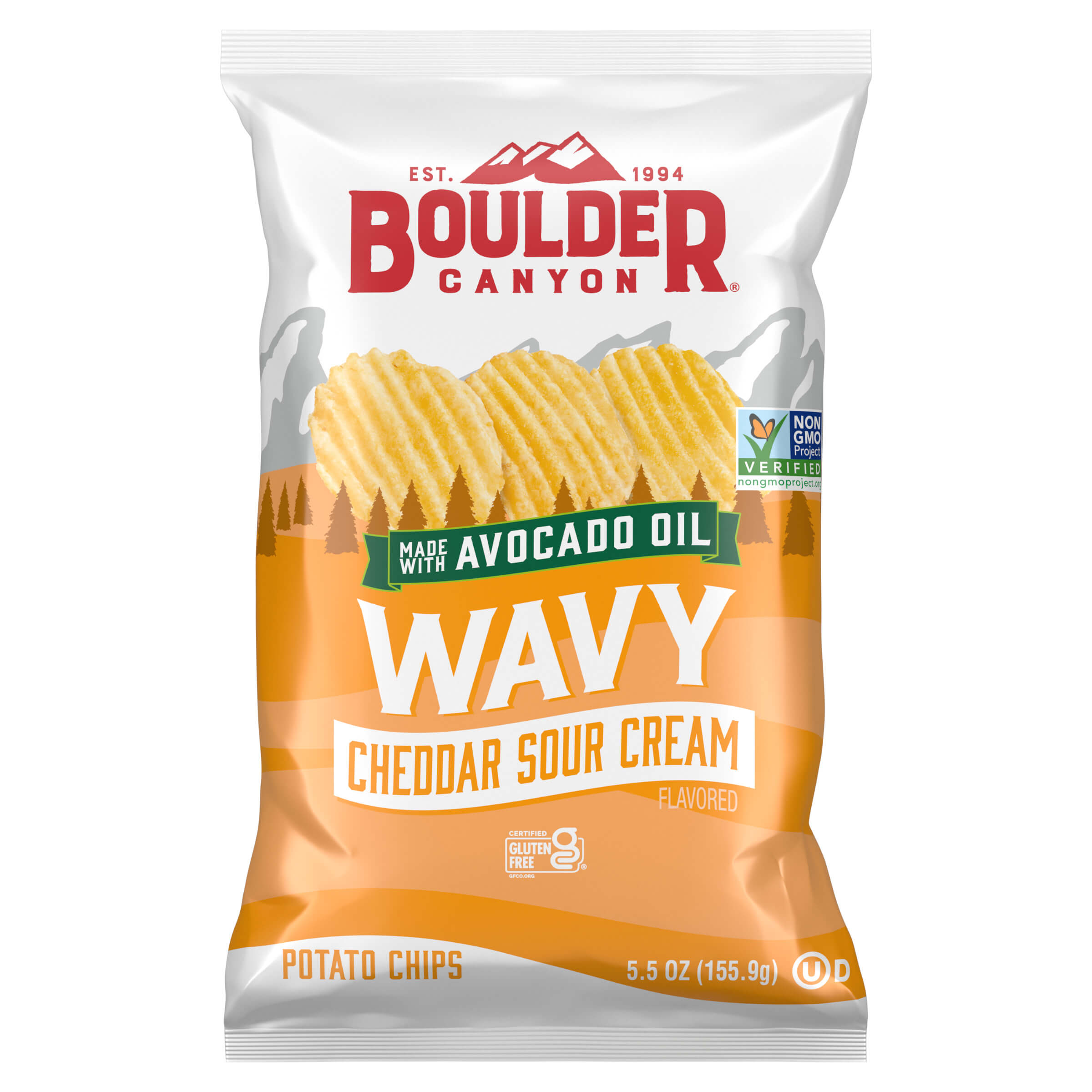Boulder Canyon Wavy Cheddar Sour Cream Potato Chips