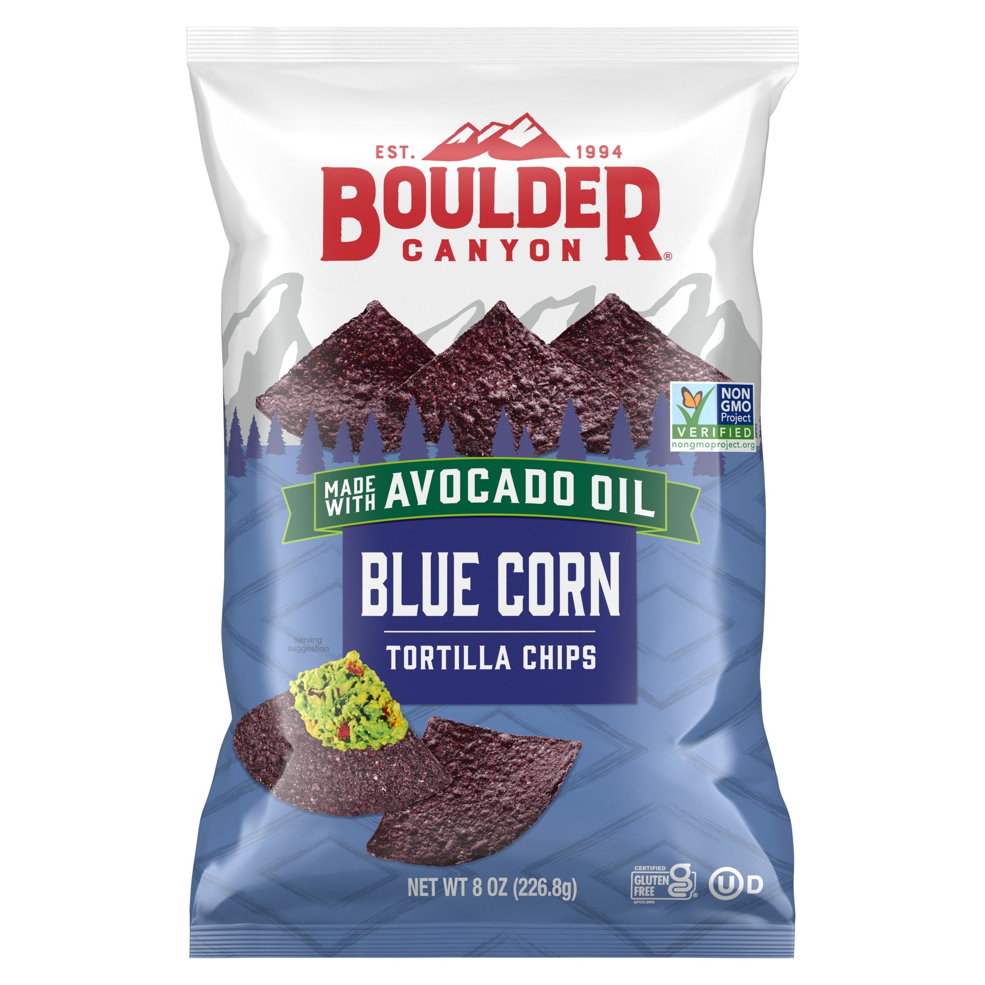 Boulder Canyon Avocado Oil Blue Corn Tortilla Chips