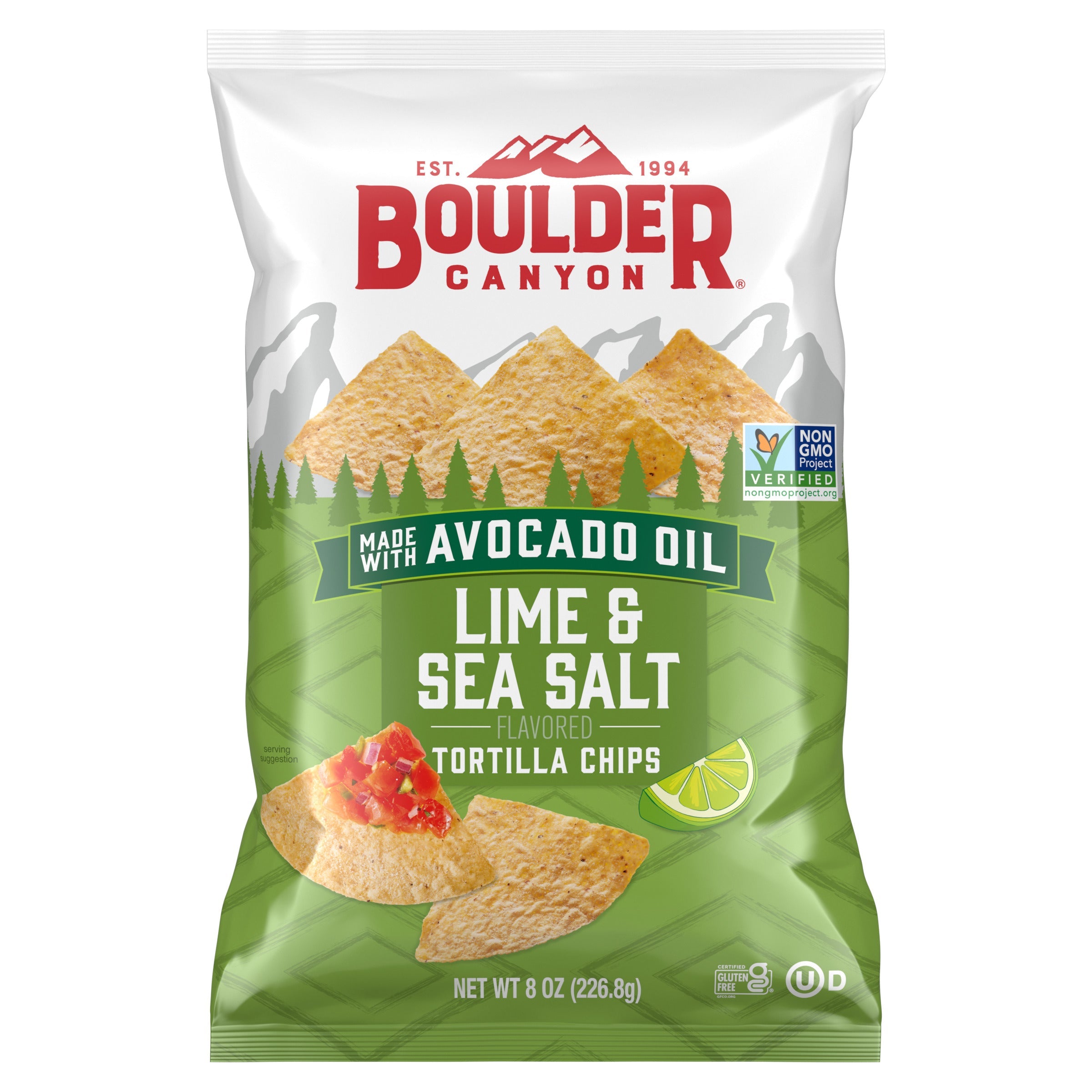 Boulder Canyon Avocado Oil Lime & Sea Salt Tortilla Chips