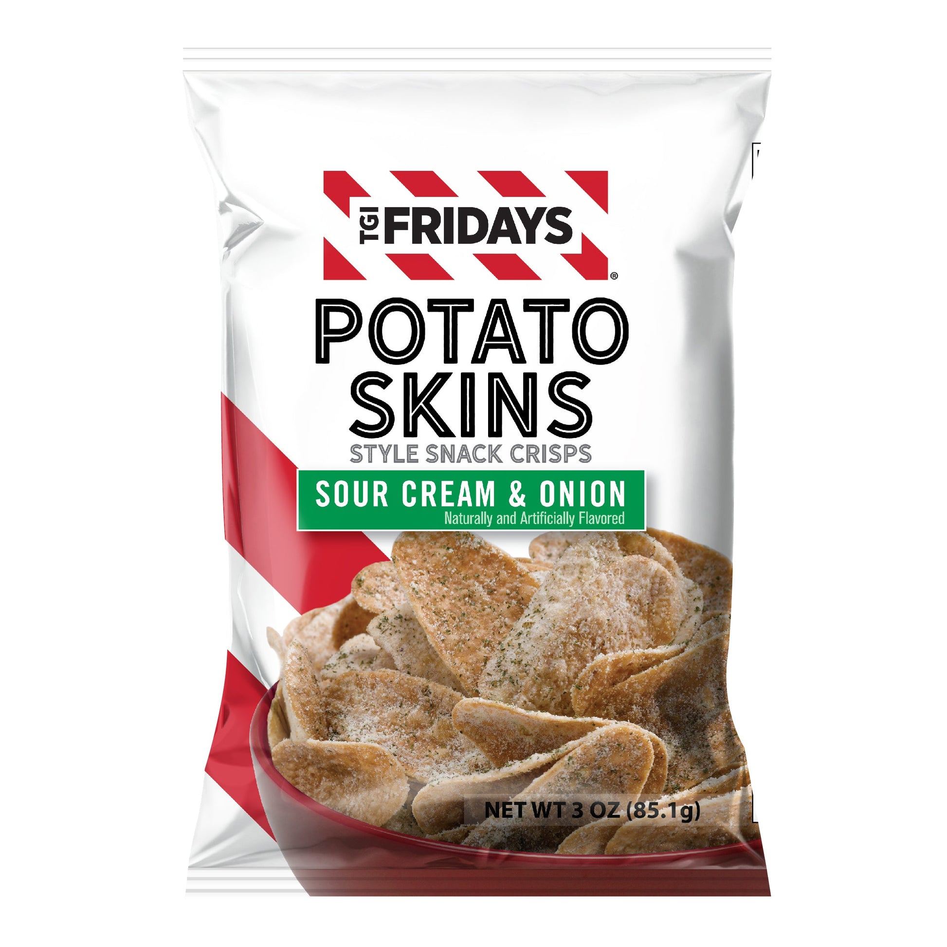 TGI Fridays Sour Cream & Onion Potato Skins 3 oz