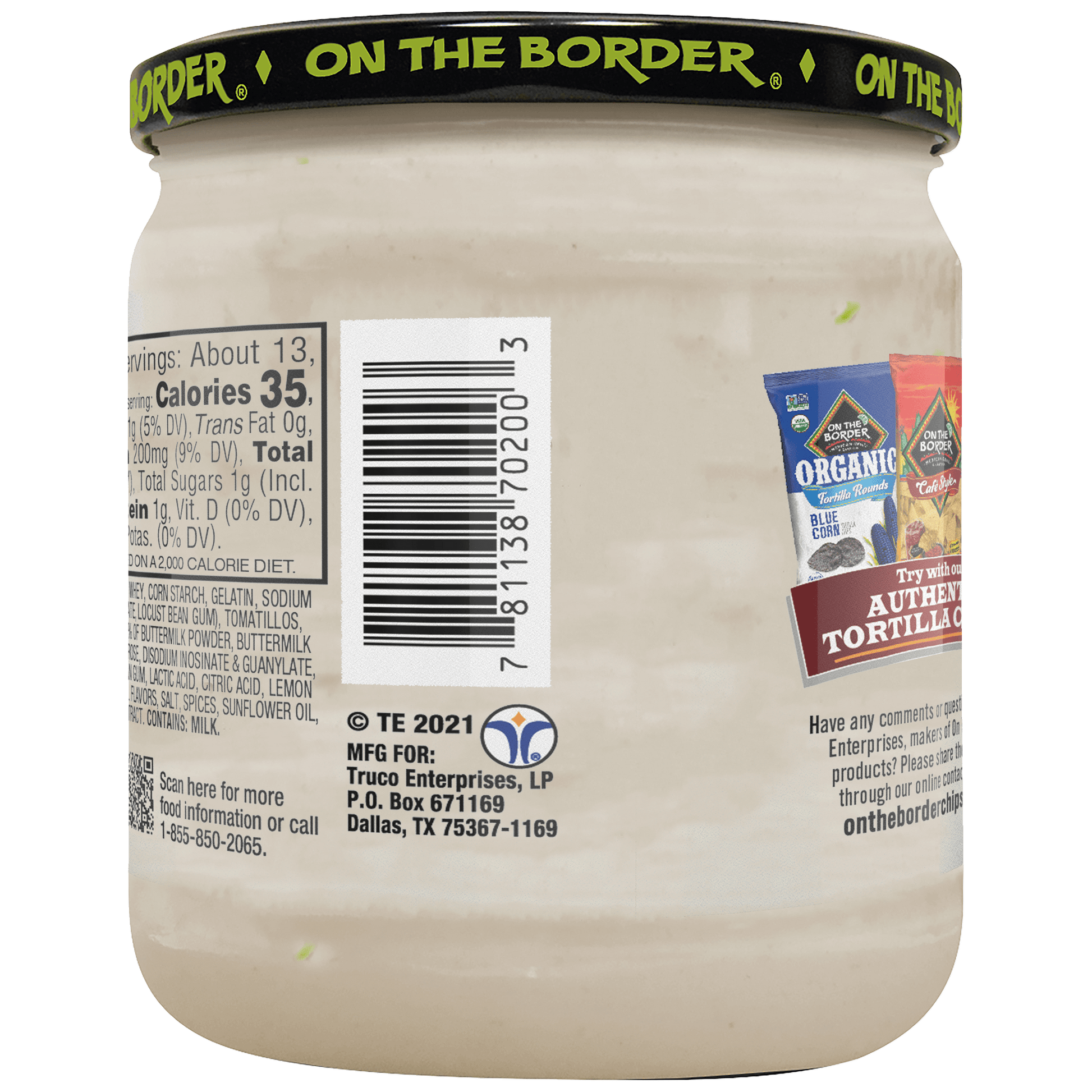 On The Border Jalapeno Ranch Dip