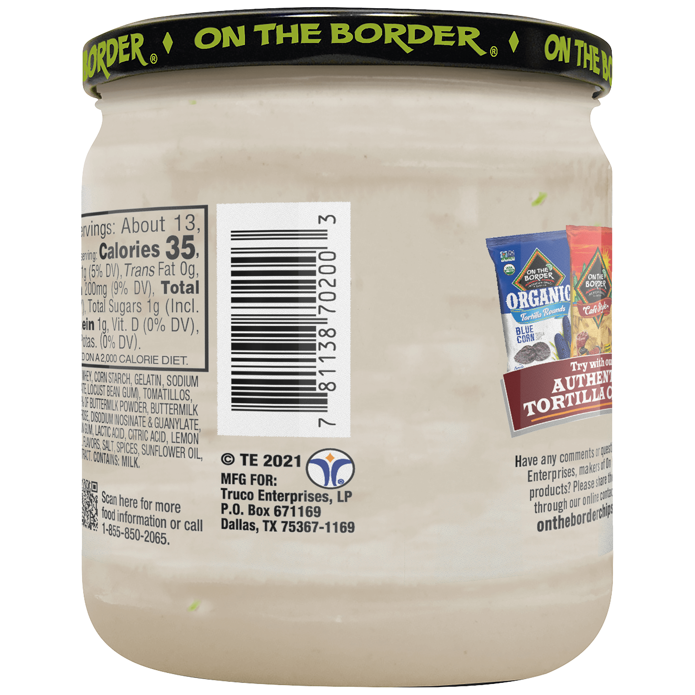 On The Border Jalapeno Ranch Dip