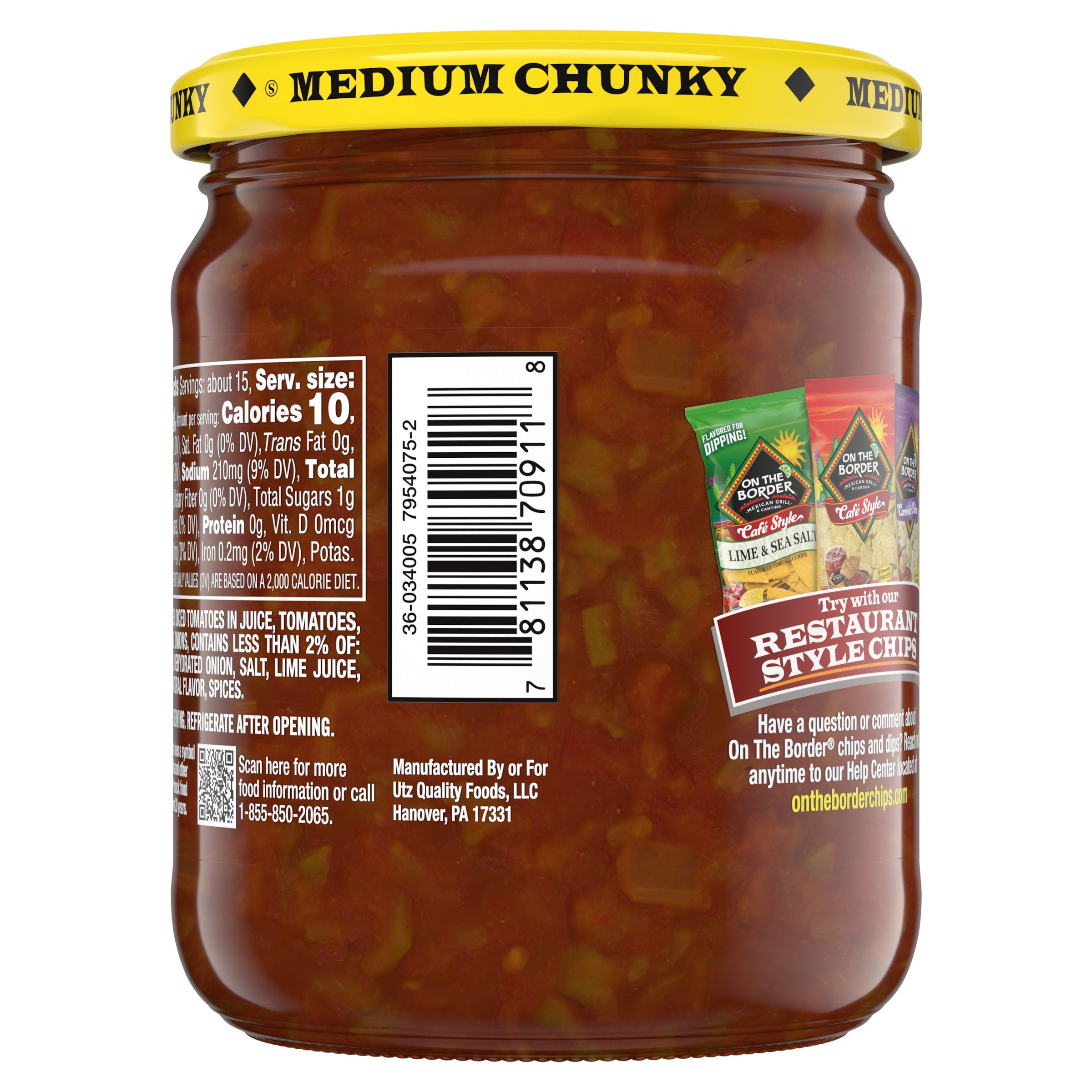 On The Border Salsa Chunky Medium