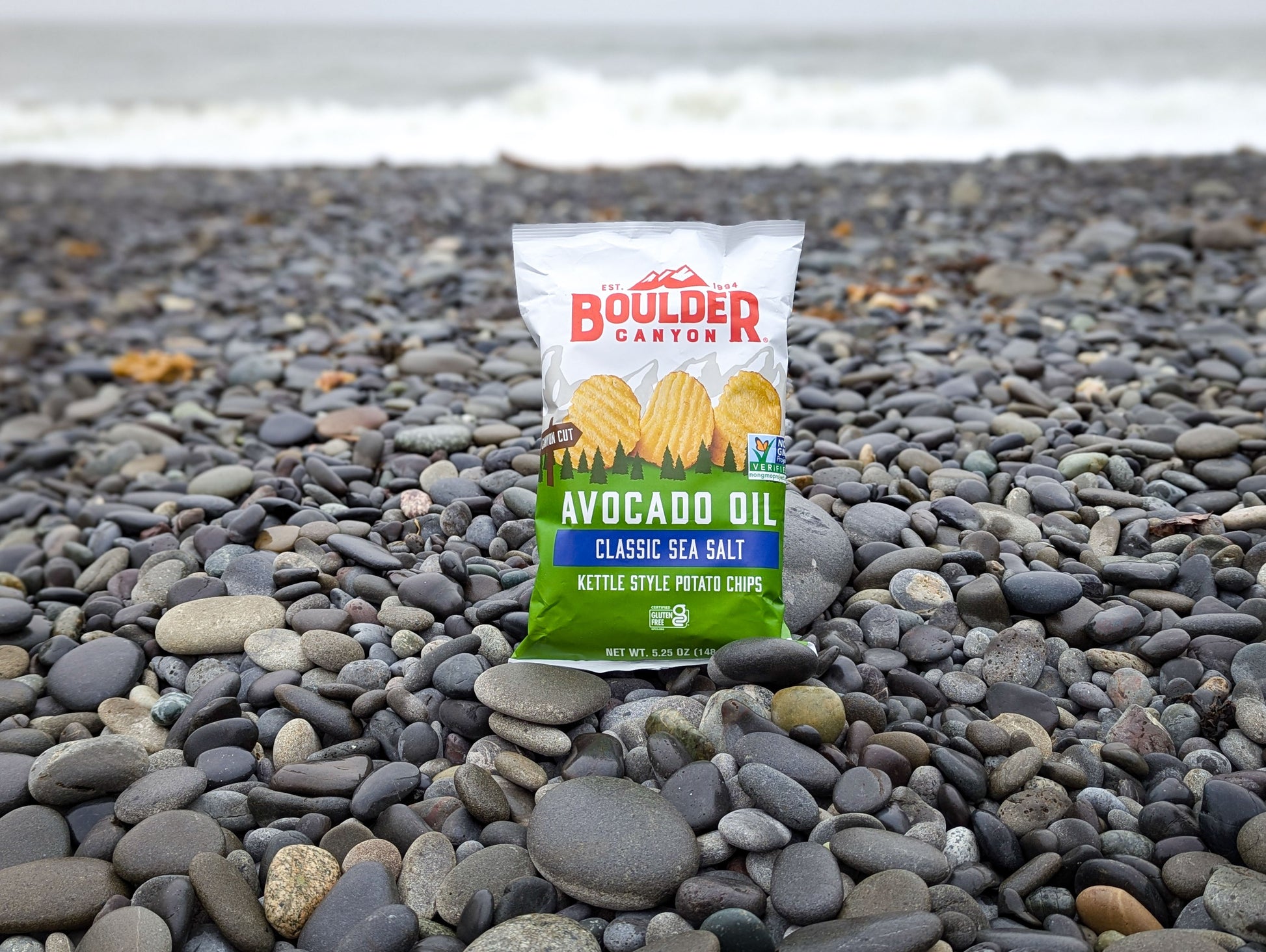 Boulder Canyon Kettle Potato Chips Canyon Cut Avocado Oil Sea Salt