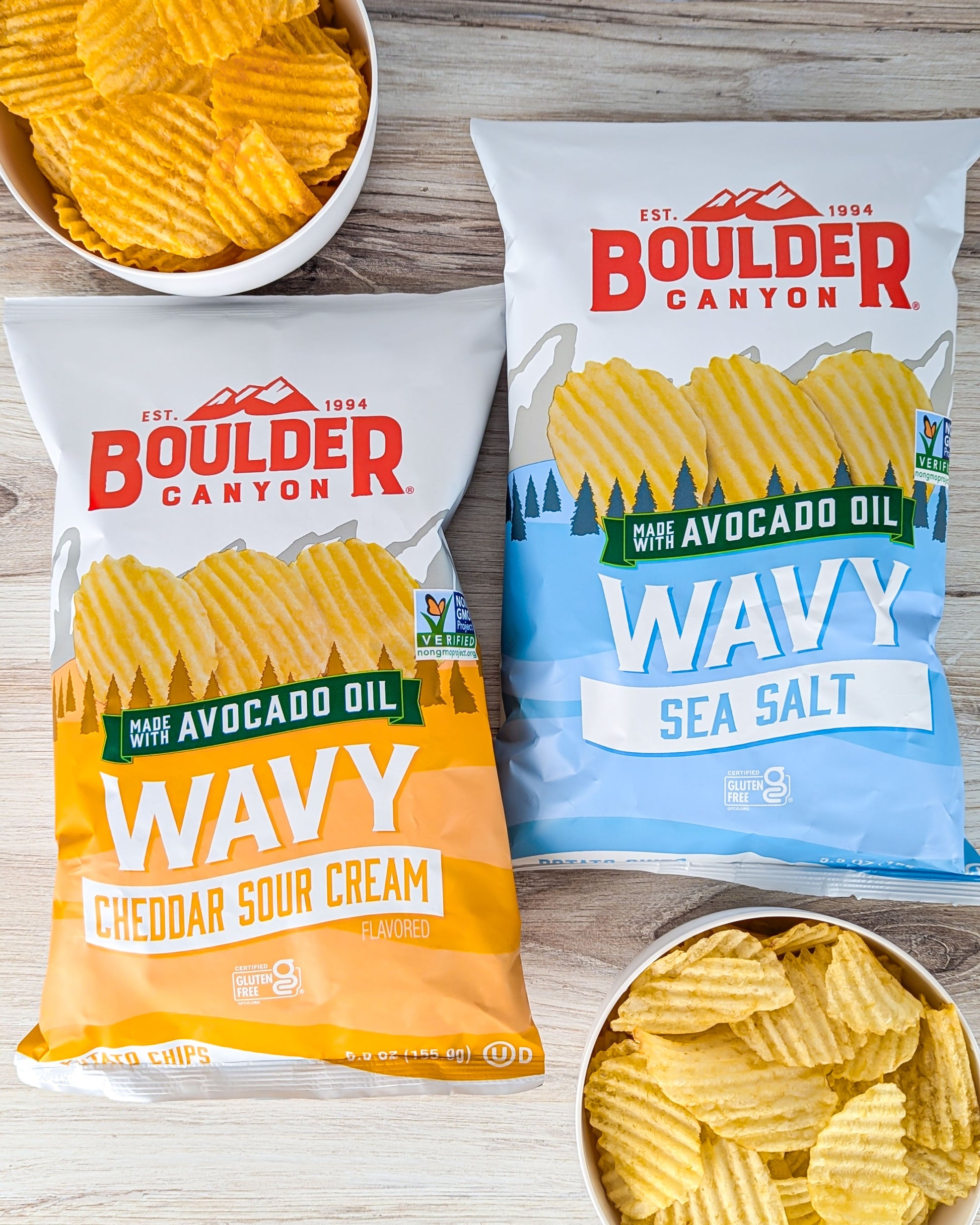 Boulder Canyon Wavy Cheddar Sour Cream Potato Chips