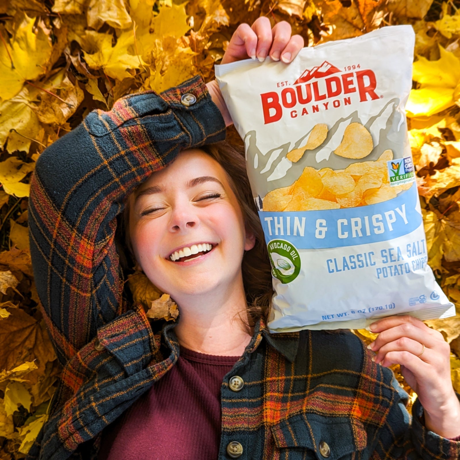 Boulder Canyon Potato Chips Thin & Crispy Avocado Oil Classic Sea Salt