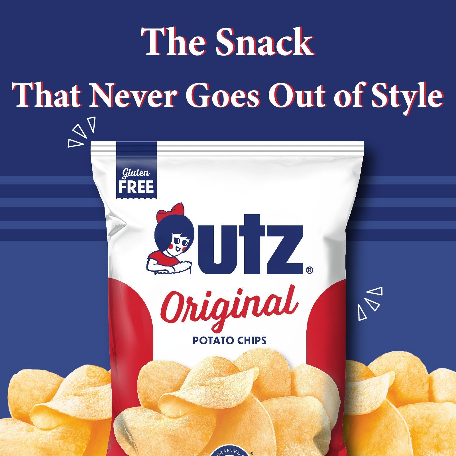 Utz Snack Jumbo Variety Pack, 60 Count Box of .75 - 1 oz Bags