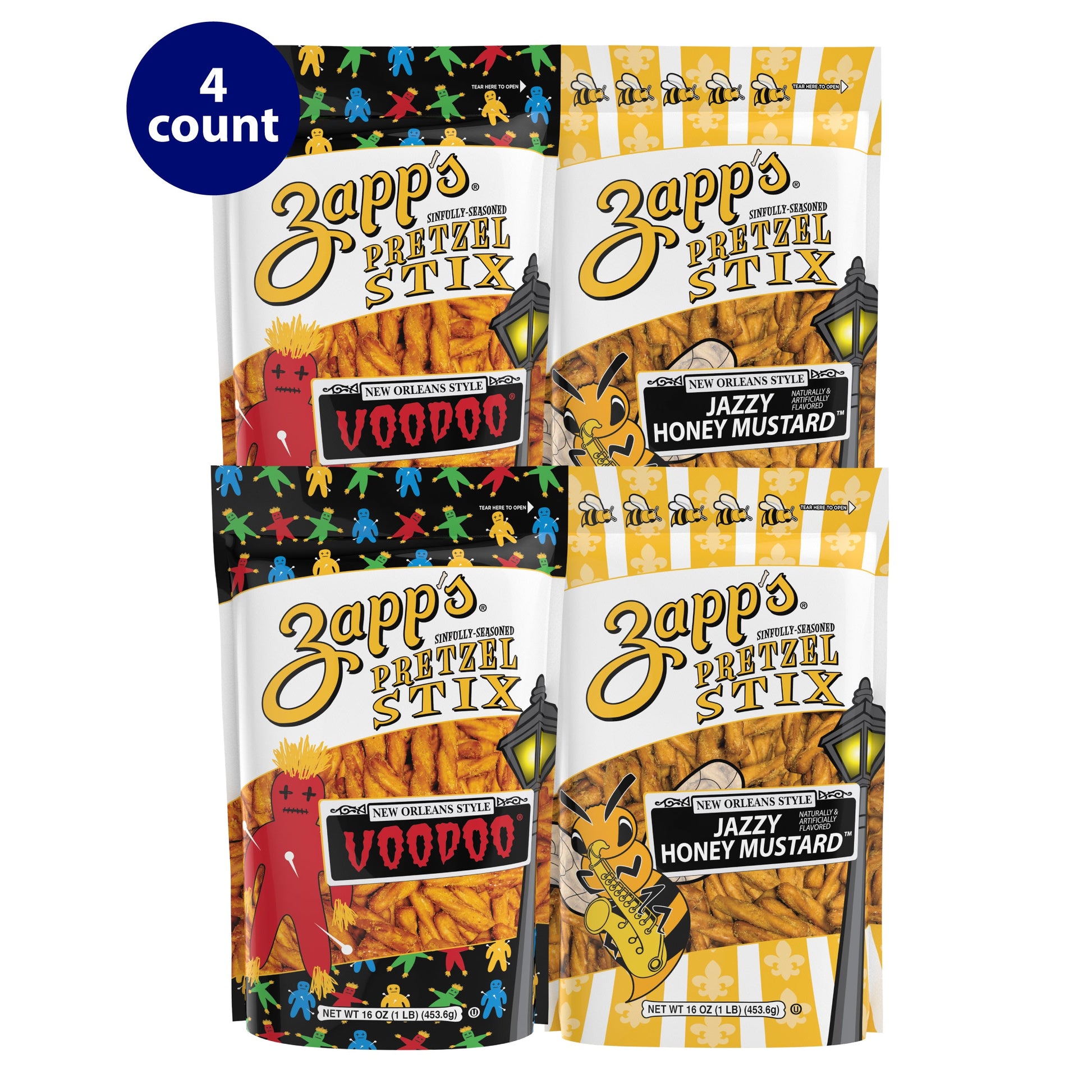 Zapp's Sinfully Seasoned Pretzel Stix Variety Pack, Multipack