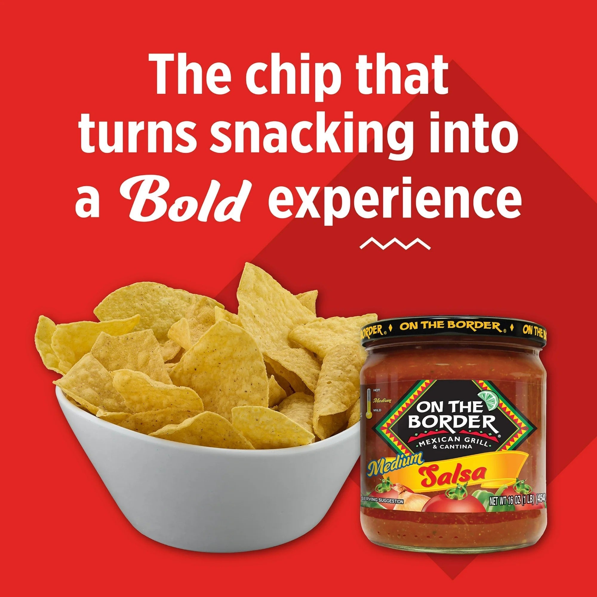 On The Border Cafe Style Lime & Sea Salt Tortilla Chips