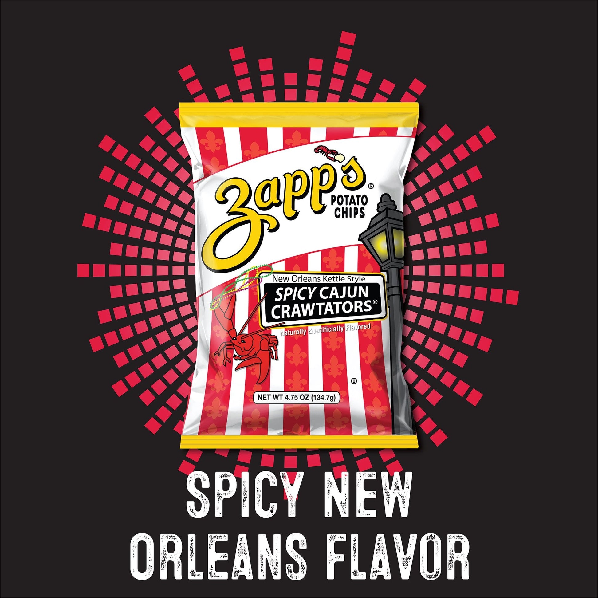 Zapp's Kettle Potato Chips Spicy Cajun Crawtators
