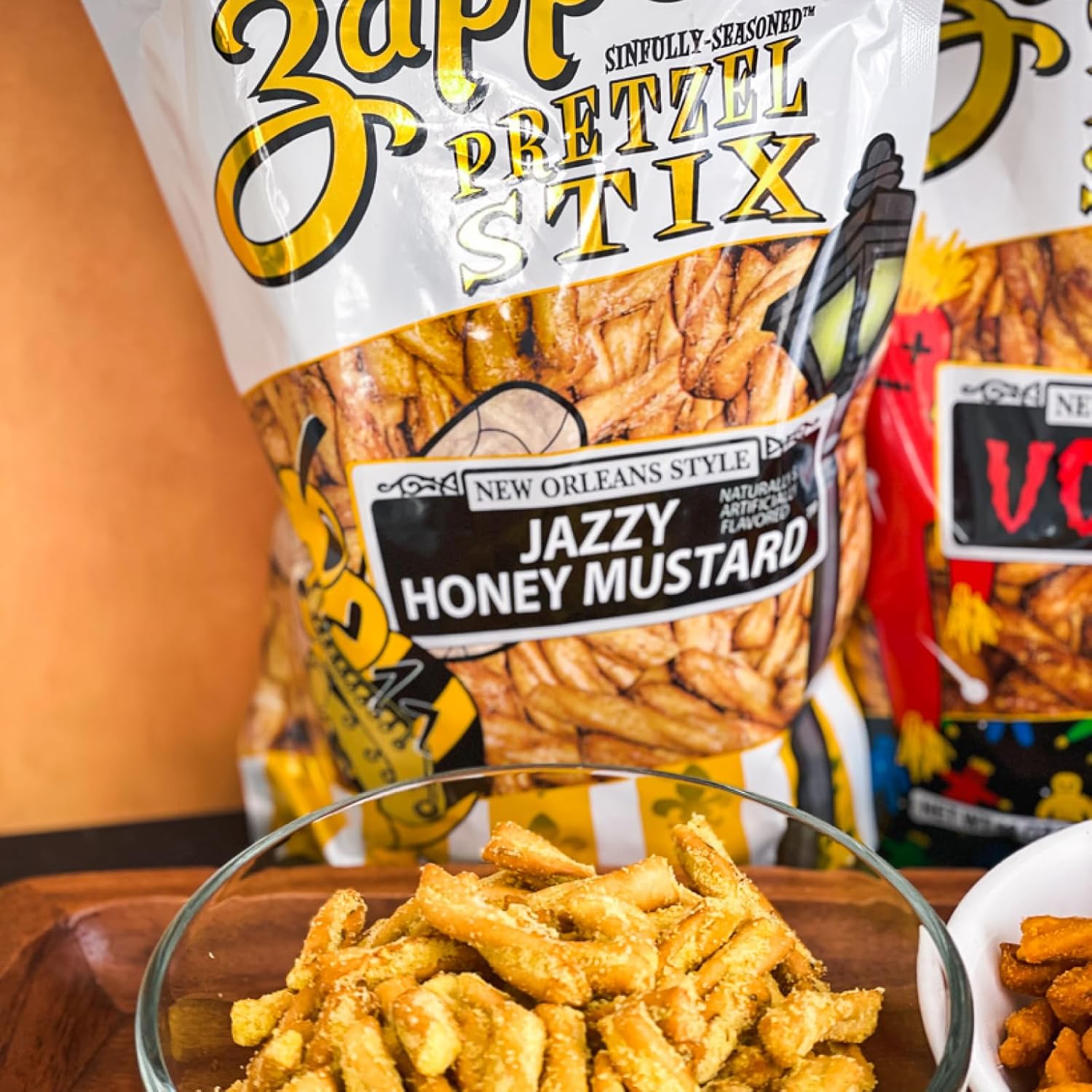 Zapp's Sinfully Seasoned Pretzel Stixs Jazzy Honey Mustard