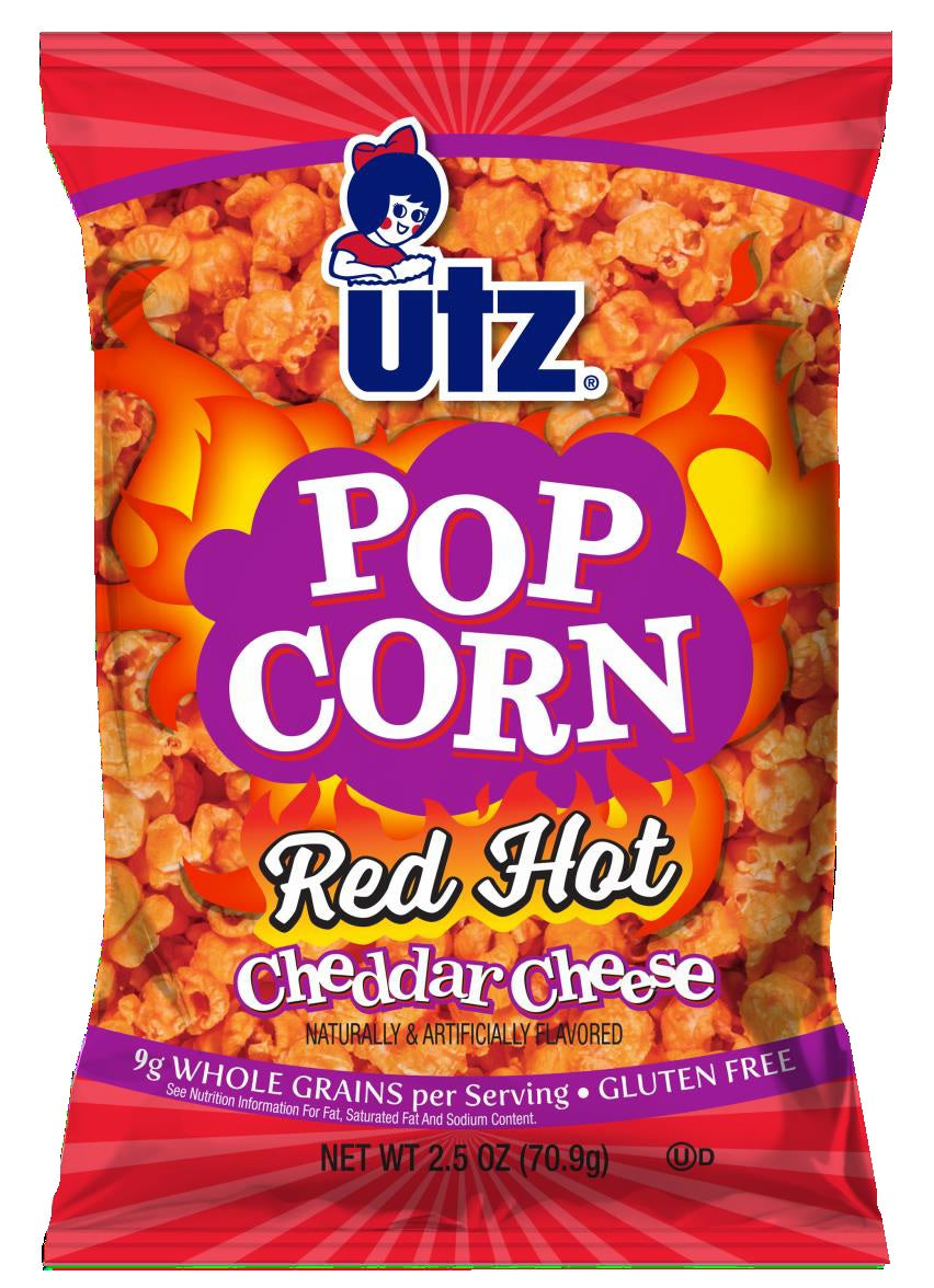 Utz Popcorn Red Hot Cheddar Cheese